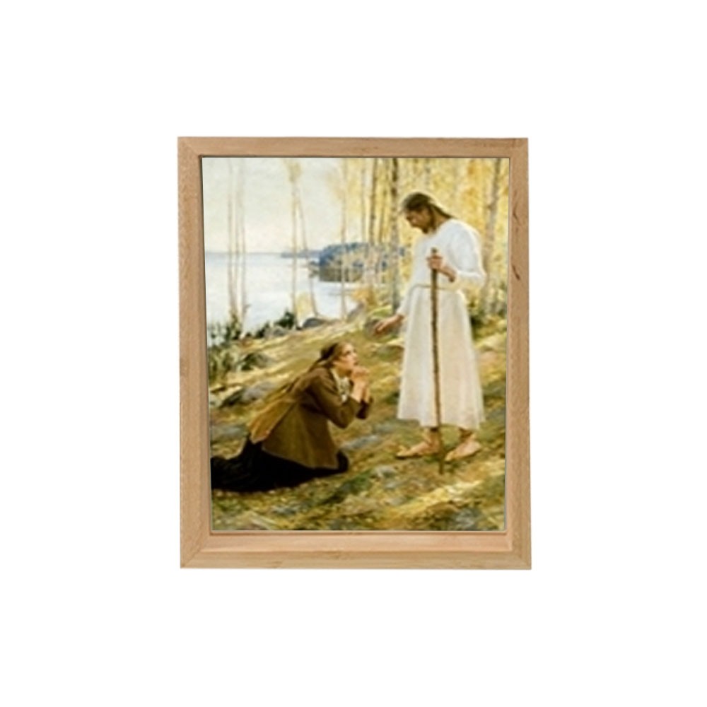 2. Christ And Mary Magdalene(1890) - 성화대나무슬라이드양면액자