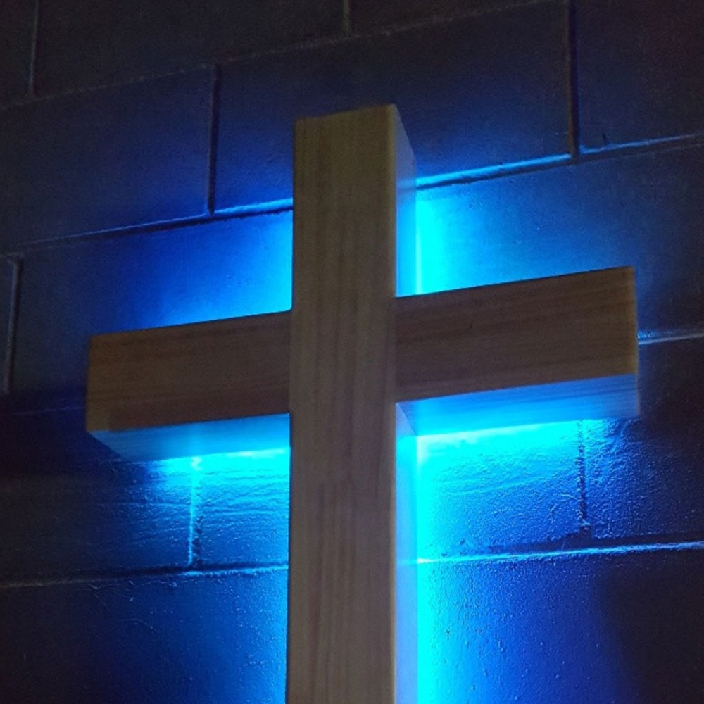 chwm 교회강대상용십자가-원목LED십자가_(3자) 파랑