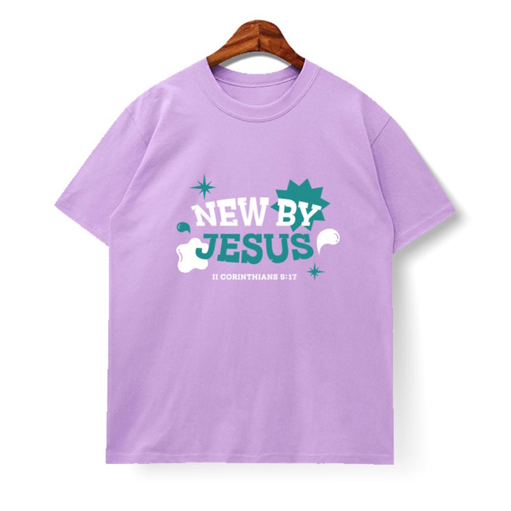 티셔츠 (연보라) - 20222합동티셔츠 새롭게하시는예수님티셔츠