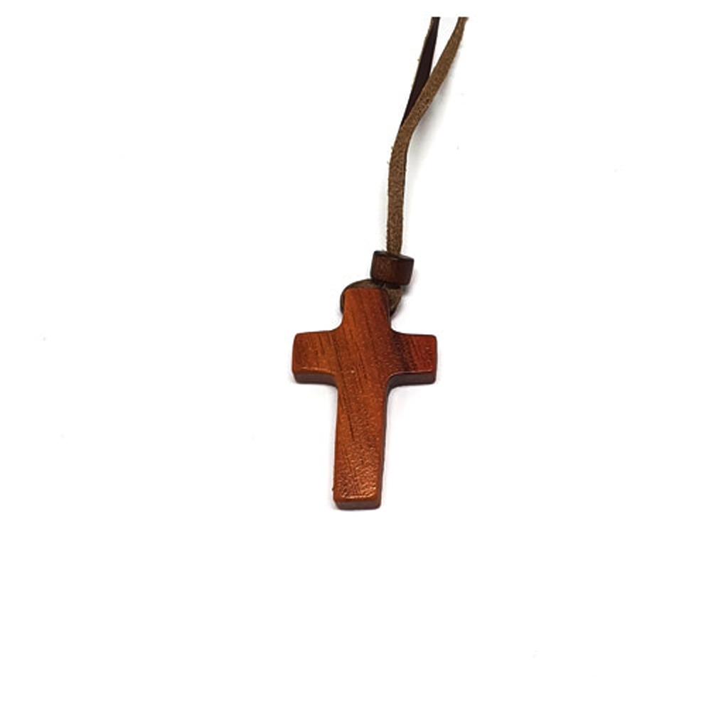 [십자가목걸이] 나무십자가목걸이-민무늬
