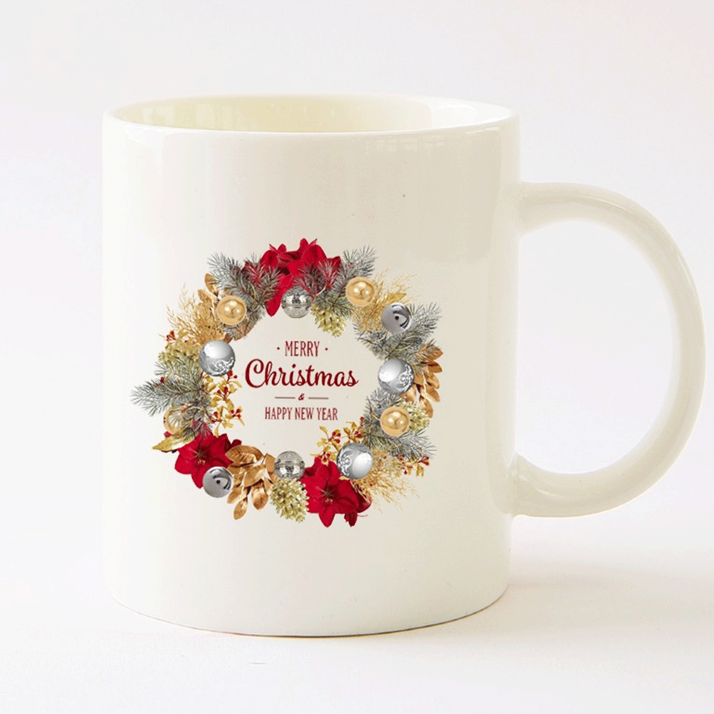 국내산 크리스마스 아트 디자인 머그컵 (10개이상인쇄무료)